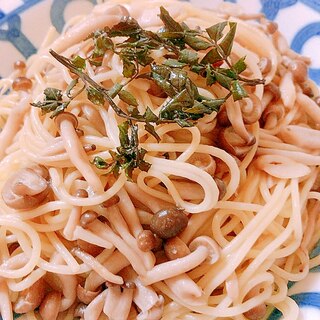 木の芽香るきのこパスタ